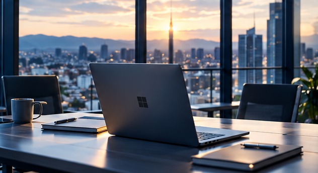 Modern professional workspace for business technology consulting